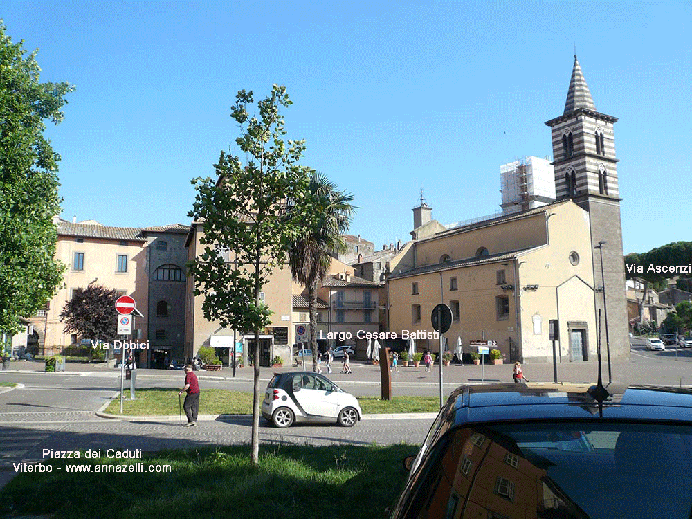 piazza dei caduti viterbo info e foto anna zelli