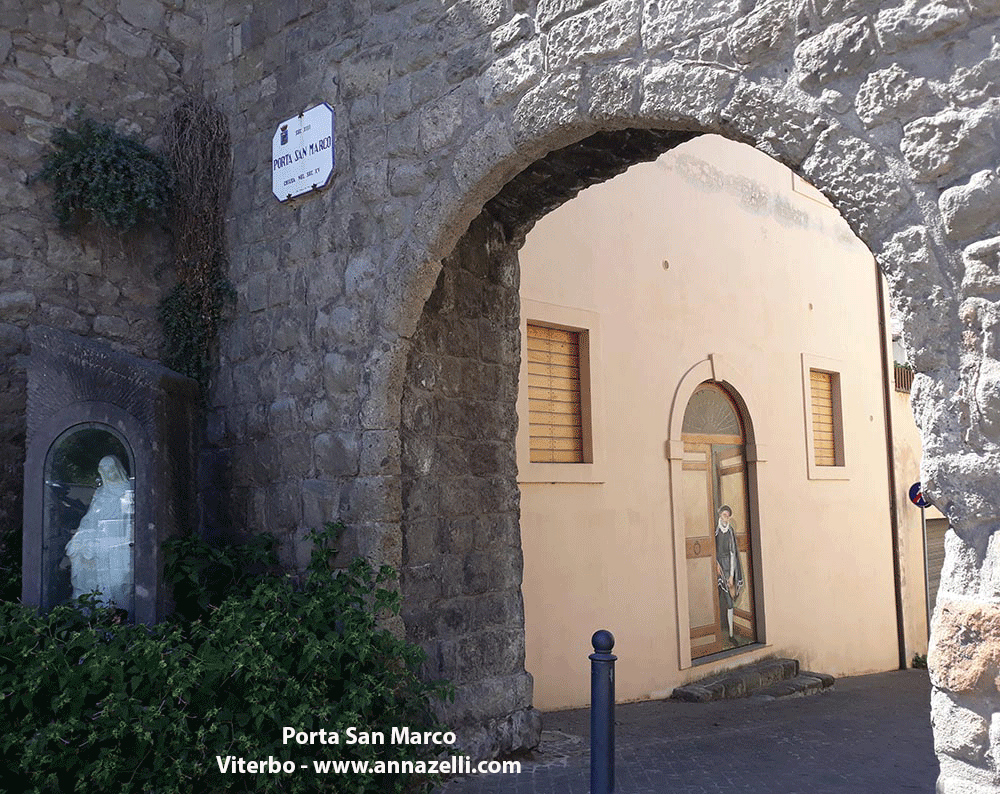 porta san marco viterbo centro storico info e foto anna zelli