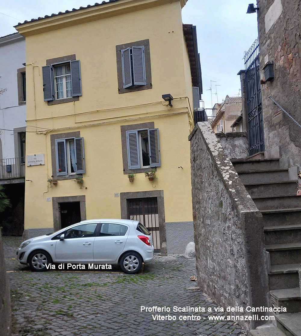 profferlo scalinata via della cantinaccia viterbo infoe e foto anna zelli