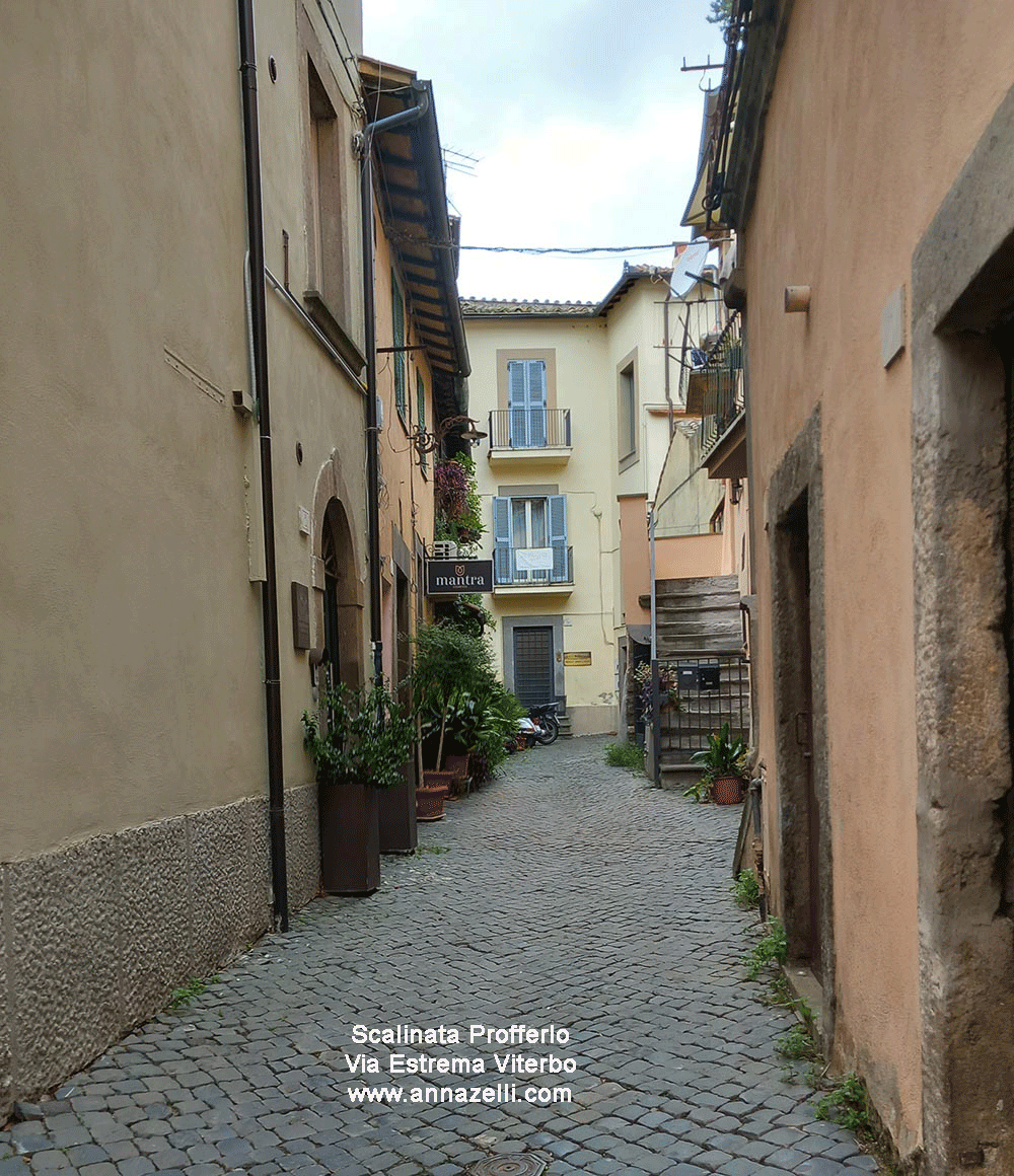 scalinata profferlo via estrema viterbo centro storico info e foto anna zelli