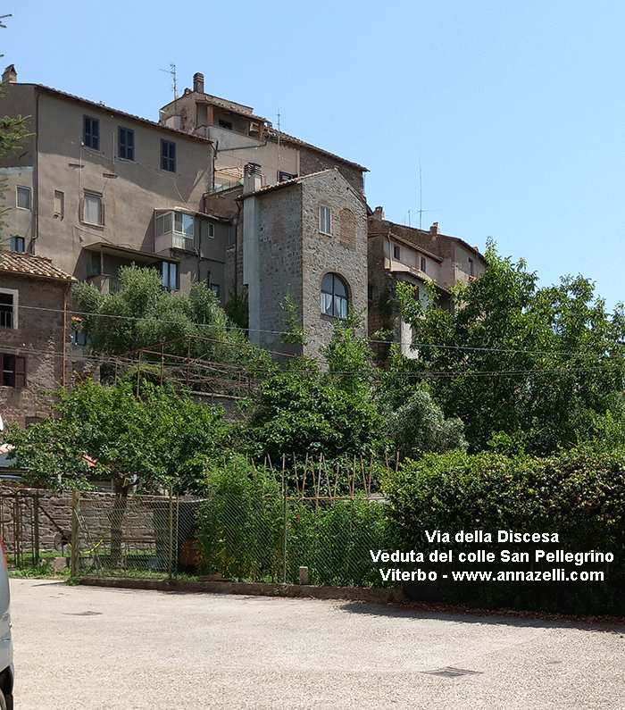 panorama di san pellegrino da via della discesa viterbo