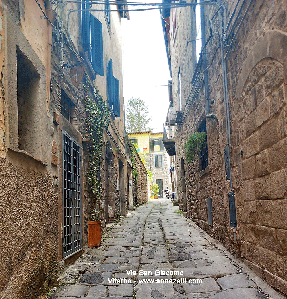 via san giacomo viterbo centro storico info e foto anna zelli