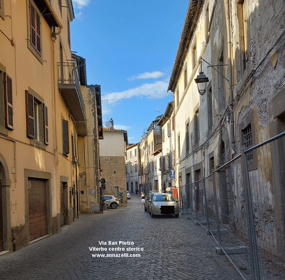 viterbo via san pietro viterbo info e foto anna zelli