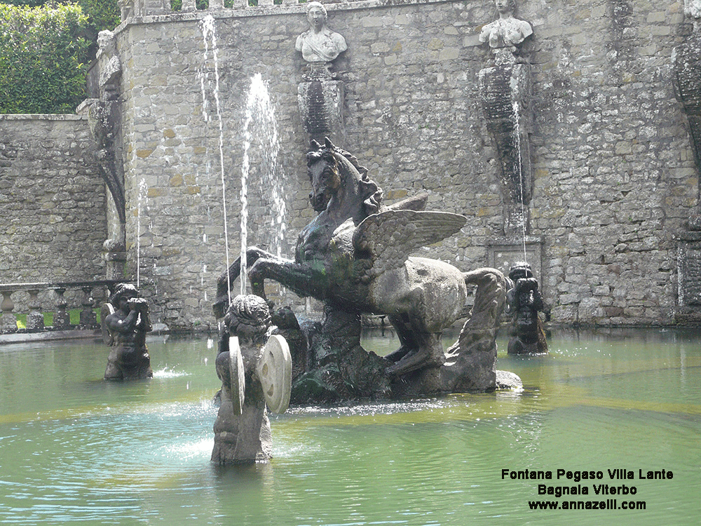 fontana del pegaso villa lante bagnaia viterbo info e foto anna zelli