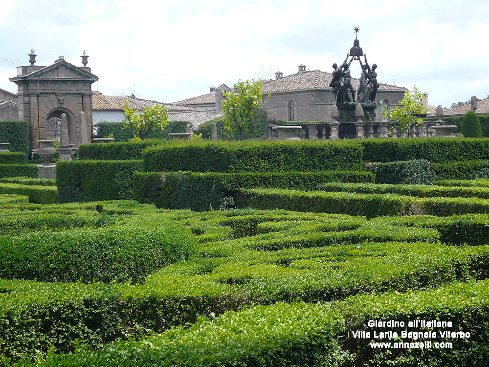 giardino all'italiana villa lante bagnaia viterbo info e foto anna zelli